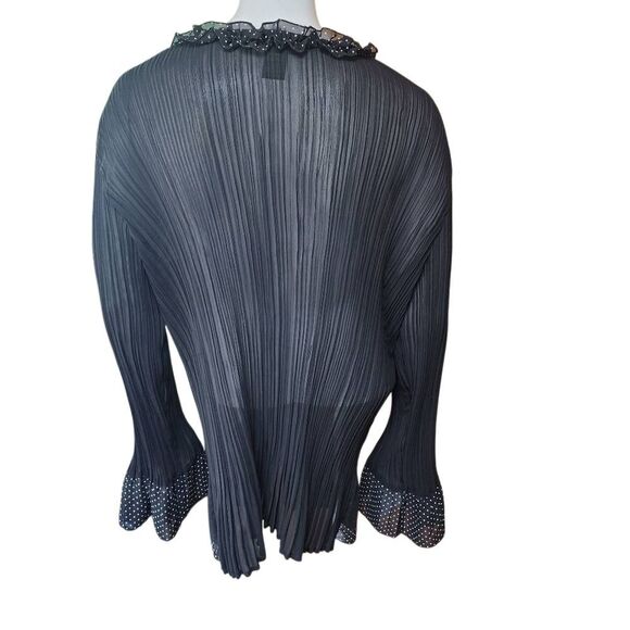Lane Bryant Black Sheer Blouse (22/24) - Picture 5 of 6